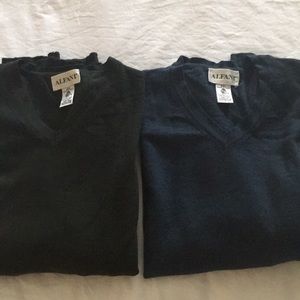 Two for $30. Alfani merino wool sweaters.